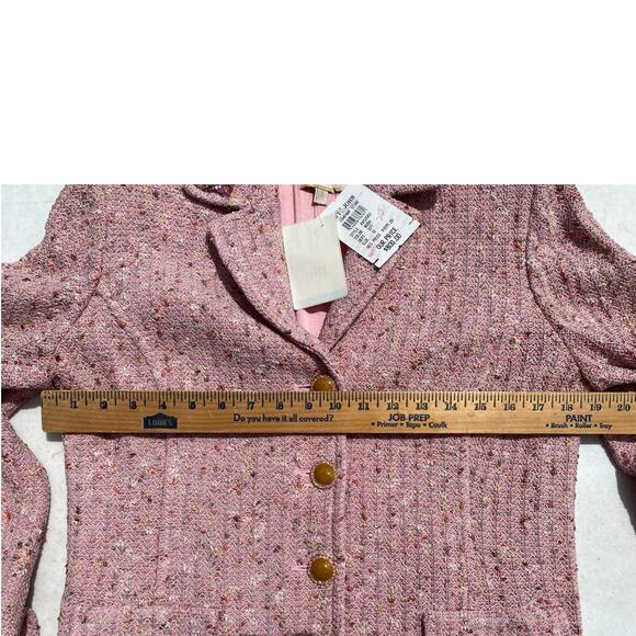 St. John Couture Embellished Knit Pink Blush Multi Jacket & Dress Suit- Size 12 - Picture 12 of 16